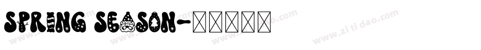 Spring Season字体转换